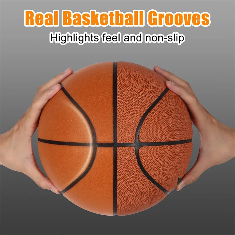 Silent Basketball 2.0 Indoor Mute Ball Upgraded Version With Groove Line No Noise Soft And High Elastic PU Foam Sport Basketball