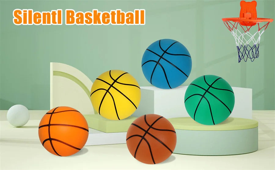 Silent Basketball 2.0 Indoor Mute Ball Upgraded Version With Groove Line No Noise Soft And High Elastic PU Foam Sport Basketball