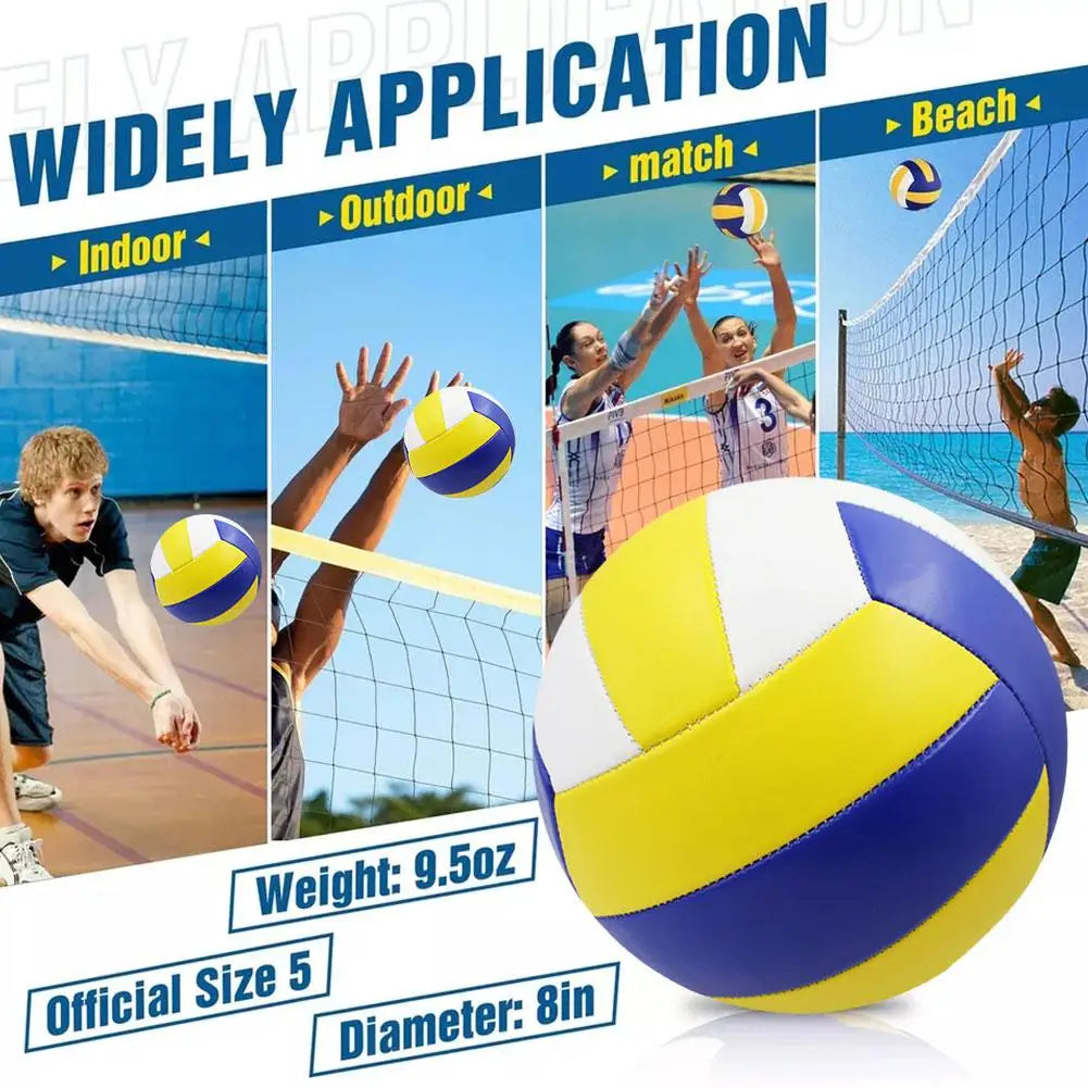 Professional Volleyball Game Ball for Youth Beginners Indoor Practice Ball Outdoor Beach Volleyball Sports Competition Training
