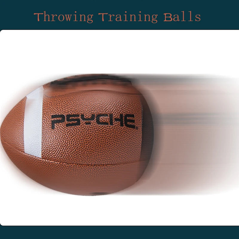 Standard Official Game PU Leather American Football Training Rugby Ball Indoor Outdoor Competition Ball