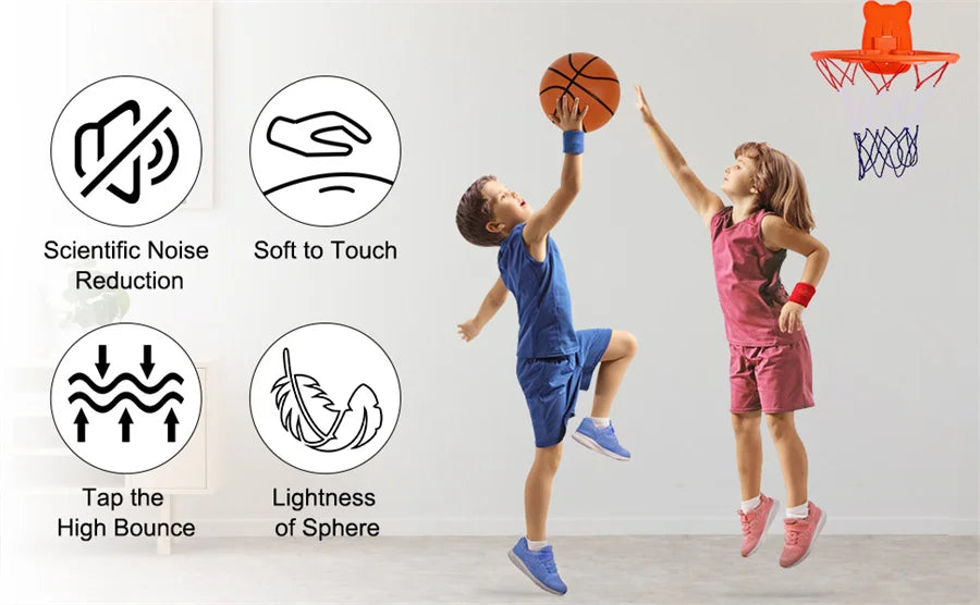 Silent Basketball 2.0 Indoor Mute Ball Upgraded Version With Groove Line No Noise Soft And High Elastic PU Foam Sport Basketball