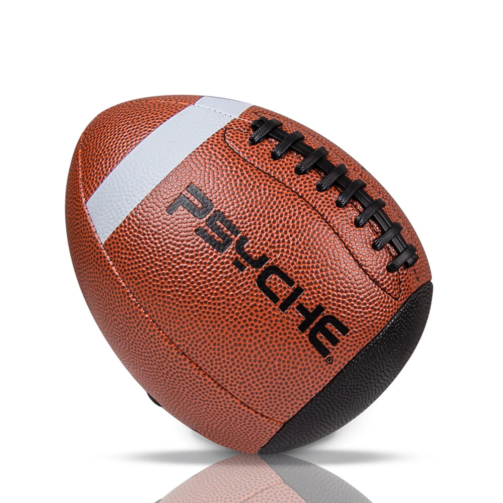 Standard Official Game PU Leather American Football Training Rugby Ball Indoor Outdoor Competition Ball
