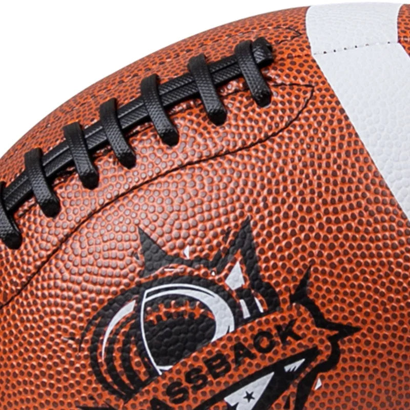 Standard Official Game PU Leather American Football Training Rugby Ball Indoor Outdoor Competition Ball