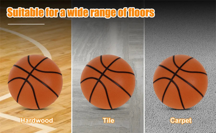 Silent Basketball 2.0 Indoor Mute Ball Upgraded Version With Groove Line No Noise Soft And High Elastic PU Foam Sport Basketball