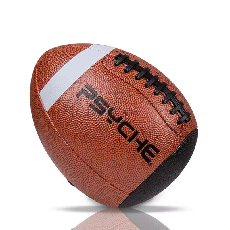Standard Official Game PU Leather American Football Training Rugby Ball Indoor Outdoor Competition Ball