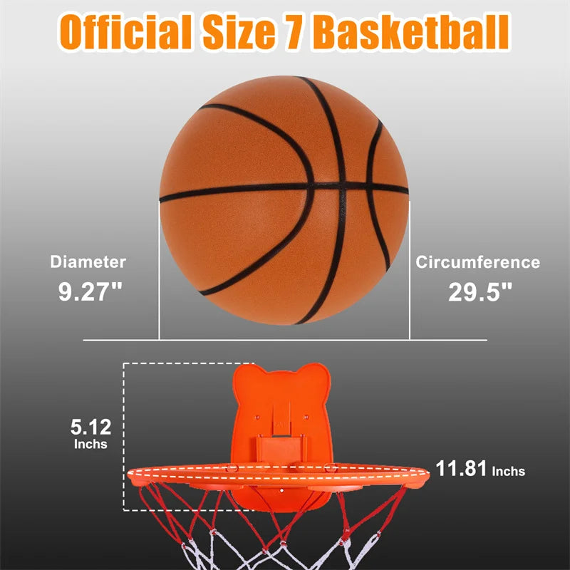 Silent Basketball 2.0 Indoor Mute Ball Upgraded Version With Groove Line No Noise Soft And High Elastic PU Foam Sport Basketball